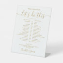 Search for schedule wedding signs Gold