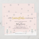 Search for pink winter wonderland baby shower Snowflakes