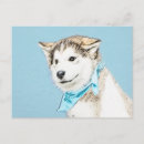 Search for husky puppy postcards Dog