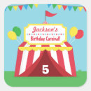 Search for carnival birthday party stickers Colourful