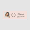 Search for hair salon name tags Blush pink