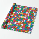 Search for puzzle pieces wrapping paper Birthday