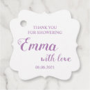 Search for baby shower thank you tags Girl