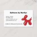 Search for balloon animals business cards Kids parties
