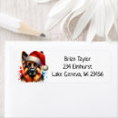 Search for german shepherd return address labels Watercolor