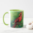 Search for beautiful cardinal mugs Watercolor