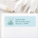Search for jellyfish return address labels Kawaii