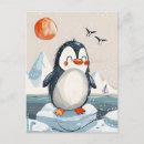 Search for penguin cartoon postcards Illustration