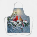 Search for red cardinal aprons Snow