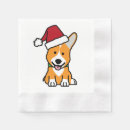 Search for corgi napkins Santa