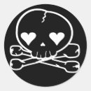 Search for kawaii skull stickers Black
