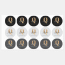 Search for initial q labels Monogrammed