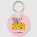 Search for mouse in cheese key rings Cute