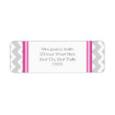 Search for pink chevron return address labels Bold