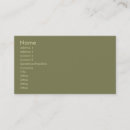 Search for olive green business cards Classic
