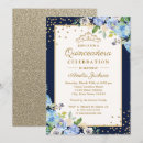 Search for gold quinceanera invitations Floral