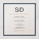 Search for navy blue and white invitations Gold