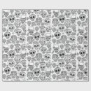 Search for dia de los muertos wrapping paper Skulls