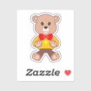Search for yellow teddy bear stickers Cute
