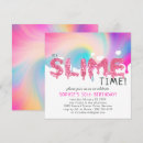 Search for slime party invitations Glitter