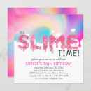 Search for slime birthday invitations Glitter
