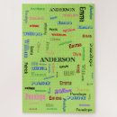 Search for family name puzzles Unique