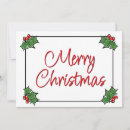 Search for holly wreath christmas cards Leaves