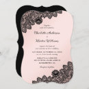 Search for black lace wedding invitations Floral
