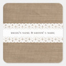 Search for burlap wedding stickers Lace