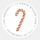 Search for candy cane return address labels Winter