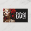 Search for red rose business cards Makeup artist