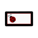 Search for lady bug return address labels Insect
