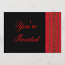 Search for red black christmas invitations Retirement