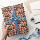 Search for unique birthday wrapping paper Face