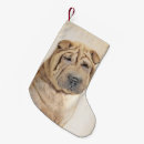 Search for cream christmas stockings Puppy