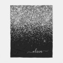 Search for silver glitter blankets Girly