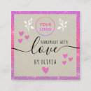 Search for handmade with love business cards Professional