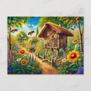 Search for buzzing postcards Illustration