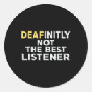 Search for deafness awareness stickers Bsl