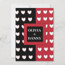 Search for red heart pattern invitations Modern