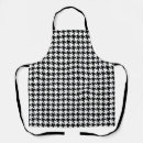 Search for houndstooth pattern aprons White