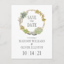 Search for vintage save the date postcards Watercolor flowers