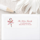 Search for candy cane return address labels Bow