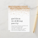 Search for golden glitter invitations 50 years