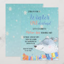 Search for winter woodland birthday invitations Polar bear