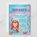 Search for ariel party invitations Little mermaid