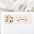 Search for flower design return address labels White flowers