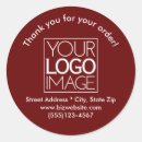 Search for simple dark red stickers Thank you