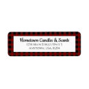 Search for red gingham return address labels Country chic