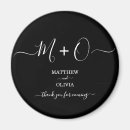 Search for monogram wedding magnets Simple